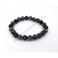 Pulsera obsidiana nevada 6mm
