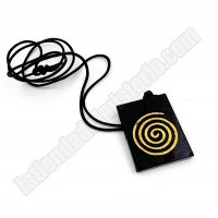 Colgante de Shungita con espiral