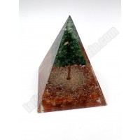 Orgonita Árbol cornalina y cuarzo verde