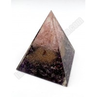 Orgonita Árbol amatista y cuarzo rosa