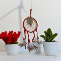 Atrapasueños artesano naranja